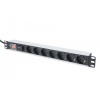 DIGITUS Digitus DN-95407 prídavné napájanie 2 m 7 AC zásuvky/AC zásuviek Strieborná (DN-95407)