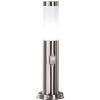Globo 3158S záhradná stojaca lampa s pohybovým čidlom Boston 1x60W | E27 | IP44 - nerez, opál