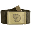 Fjällräven Canvas Brass Belt 4cm dark olive