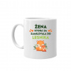 Žena, ktorá sa zamilovala do lesníka - keramický hrnček s potlačou - Tričkový | Biela