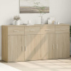 Příborníky 2 ks dub sonoma 79 x 38 x 80 cm kompozitní dřevo Hnědá 3276618