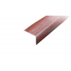AP2 schodová lišta samolepiaca ACARA, hliník + dyha lakovaná teak, 10x25 mm, 0,9 m