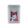 Plechová dóza s obrázkom psa plemena shiba inu