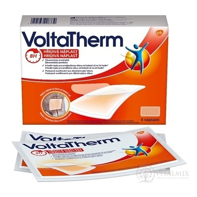 VoltaTherm hrejivá náplasť na úľavu od bolesti 5 ks