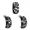 Sada šperkov s kryštálmi Swarovski náušnice a prívesok čierny obdĺžnik 39116.5 Hematite