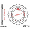JT Reťazová rozeta JT JTR 735-45 45T, 520