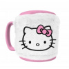 Hello Kitty s ružovou mašľou - Hrnček s návlekom