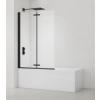 Swiss aqua technologies Vanová zástěna SAT SK 150x105 cm černá SATVZSKNEW105C