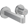 HANSGROHE Finoris 2-otvorová páková umývadlová batéria pod omietku, pre nástennú montáž, s rozetami, výtok 168 mm, chróm, 76051000