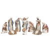 Figúrky do betlehemu 15 cm betlehem vianočný (Vianočný betlehem - 15 cm - figúrky betlehemov - 11 ks. (zlatá róba))