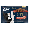 Felix Deliciously Sliced hovädzie, kuracie, kačica, morka v želé 4 x 80 g