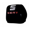 Seat Poťahy na opierky hlavy s logom 1 ks biele