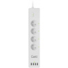 predlžovací kábel smart geti gss04, 4 zásuvky, 4x usb, tuya
