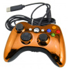 Xbox 360 káblový ovládač chrómovaný oranžový limited