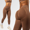 NEBBIA - Bezšvové legíny s vysokým pásom MAXIMUM PUSH-UP 302 (brown) - S