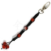Shamballa kľúčenka Karneol, čierna 2
