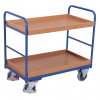 Variofit Policový vozík, Variofit, ložná plocha 96 x 65 cm, do 250 kg, modrá/antracit Farba: modrá RAL5010