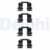 DELPHI Súprava príslušenstva, obloženie kotúčovej brzdy DELPHI LX0372