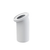 Alca Dopojenie k voľne stojacemu WC, koleno 22°, DN 110, dĺžka 165 mm, PP, biele