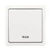 Vypínač ABB 3553-21289B1 Classic r.1 signalizačný biely