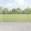 zahrada-XL Plot s stĺpmi Strieborná 1.5 x 10 m Oceľ 3352293