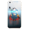 Silikonové pouzdro iSaprio - Apple iPhone 5 / 5S / SE - Mimons Superman 02 (Odolný silikonový kryt, obal, pouzdro iSaprio - Apple iPhone 5 / 5S / SE - Mimons Superman 02 - skvělá ochrana a pružnost, s