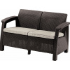 KETER Záhradná pohovka GREEK LOVE SEAT | hnedá