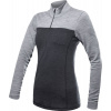 SENSOR MERINO BOLD dámské triko dl.rukáv zip anthracite/cool gray - M