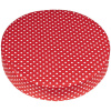BELLATEX Sedák okrúhly priem. 40 × 8 cm 89/014 červená bodka