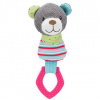 Trixie JUNIOR plyšový medvedík s plastovým krúžkom, zvukový, 23 cm