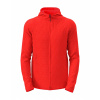 STEDMAN LUX HOODED KNITFLEECE JACKET ST5460 / Pánska pletená fleecová bunda s kapucňou - scarlet červená XXL
