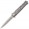 JKR Zatvárací nôž Stiletto, 10,3 cm, sivý