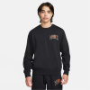 Nike Club Fleece Men's Long Sleeve Crew Black/Orange L