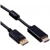Akyga kabel Konektor DisplayPort, Zástrčka HDMI-A 1.8 m černá AK-AV-05 HDMI kabel