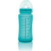 Dojčenská fľaša Everyday Baby fľaša sklo s teplotným senzorom 240 ml Turquoise (7350077262331)