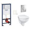 Siko Závěsný WC set do lehkých stěn / předstěnová montáž GROHE Bau Ceramic GRSBAUSA
