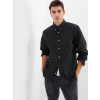 GAP Košeľa Oxford Standard Fit Čierna L Čierna Čierna
