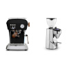 Ascaso Dream PID, Dark Black + Rocket Espresso SUPER FAUSTO, chrome