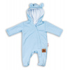Baby Nellys Dojčenský teplákový overal s kapucňou - sv. modrý, veľ. 86