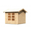 drevený domček KARIBU THERES 3 (31442) natur LG3143