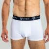 GymBeam Pánske boxerky Essential Trunks 2Pack White - STRIX Veľkosť: L, Veľkosť oblečenia: L