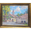 Dedina - Maďarsko - Akad. mal. Timour Karimov, originálny, ručne maľovaný obraz L (do veľkosti 95x95cm) Viac farieb