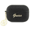 Guess GUAP2GLGSHK kryt AirPods Pro 2 čierno/čierny Glitter Flake 4G Charm (Guess GUAP2GLGSHK kryt AirPods Pro 2 čierno/čierny Glitter Flake 4G Charm)