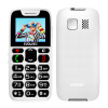 EVOLVEO EasyPhone, mobilný telefón pre seniorov s nabíjacím stojanom, biela EP-501-WH