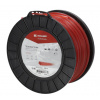 NL33109SKR Vyžínacie lanko Kramp priemer 3.3 mm, 109 m, štvorhranné, červené