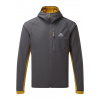 Mountain Equipment pánska hybridná mikina Switch Pro Hooded Jacket | farba: Anvil Grey/Acid, veľkosť: XXL