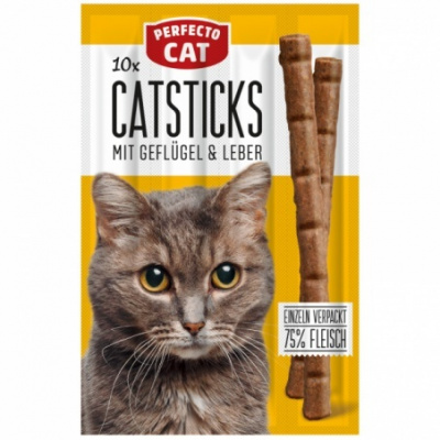 Perfecto Cat Masové tyčky drůbeží 14cm 10ks