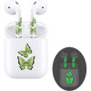 RockMax skin Art dekoratívny nálepka pre (2ks) AirPods 1. a 2. gen. + nabíjacie puzdro, svietiace v 230AP2CYG