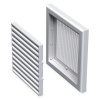 Vents Štvorcová plastová mriežka so sieťkou 187x187mm biela MV 120S