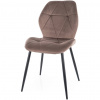 SIGNAL MEBLE Jedálenská stolička RICK VELVET, čierna/cappuccino bluvel 38